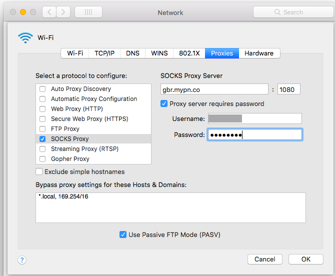Proxy for mac download